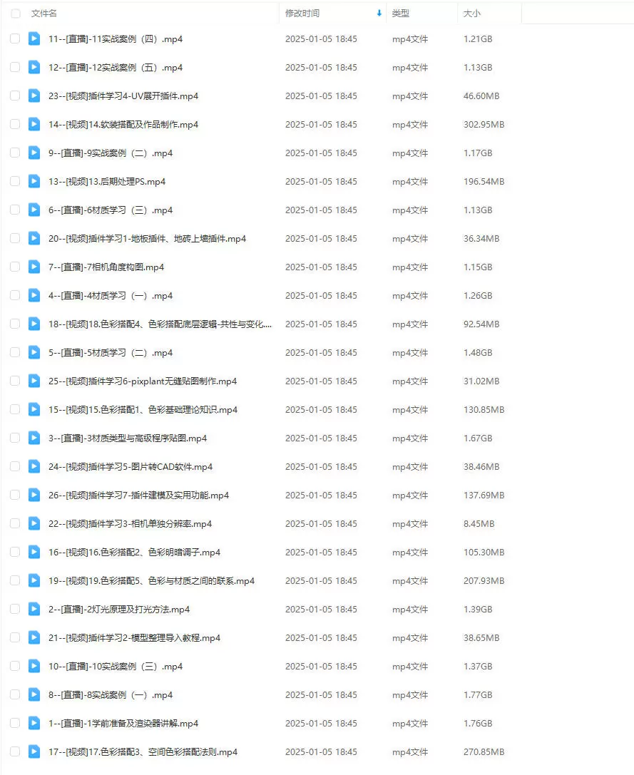 小正Corona效果图商业写实班课程建模第14期2023年4
