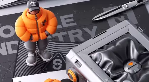 士气集团C4D一年级2022年普通画质含大部分素材