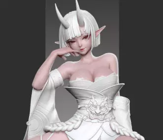 zbrush和服二次元角色案例教学高清画质