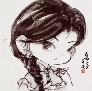 蓉儿古风水墨Q版头像团练2023年高清画质含笔刷