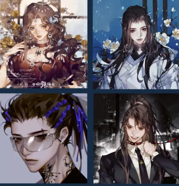 常山二次元伪厚涂头像特训班第三期2022年普通画质含笔刷素材