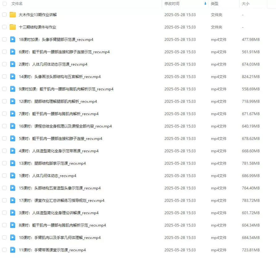 大木人体结构基础课第13期2
