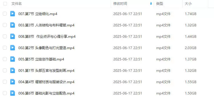 小昼精美角色立绘创作班2025年2