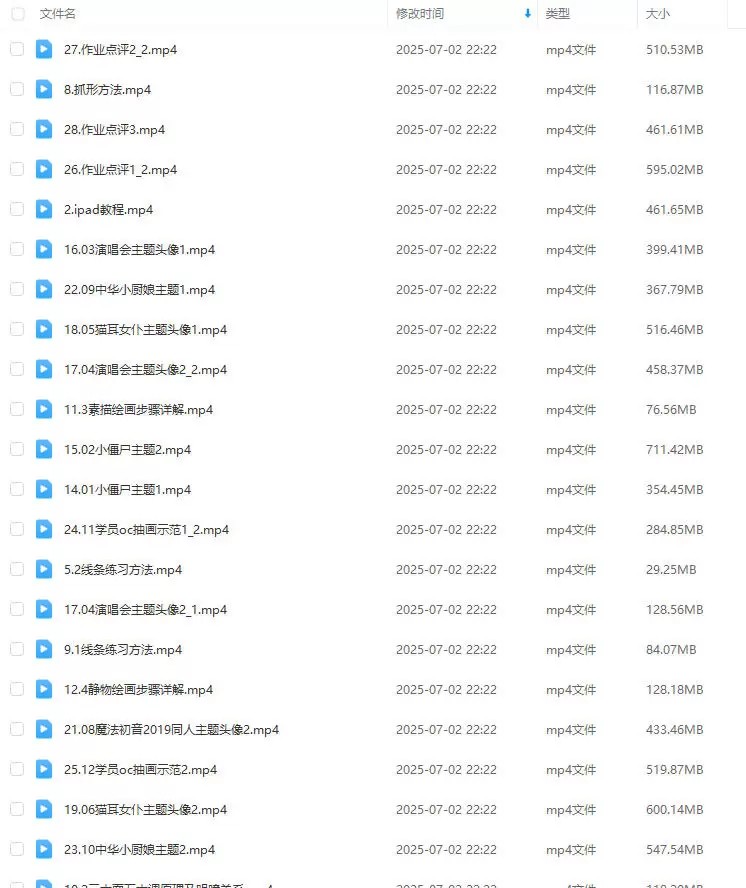 二木萌系平涂少女头像团练第2期2025年2