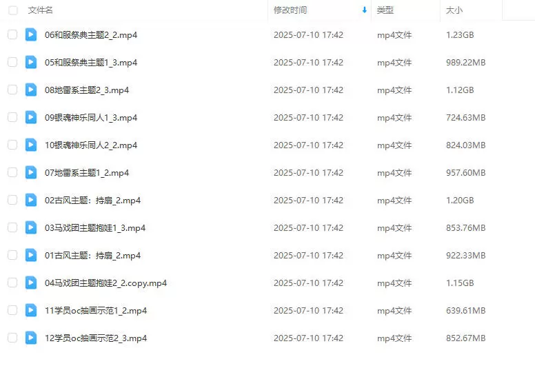 二木萌系平涂少女头像团练第3期2025年2