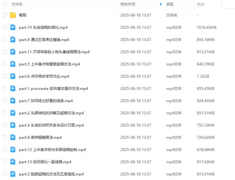 壹根山与条零基础头像线稿技巧专题课第1期2024年2