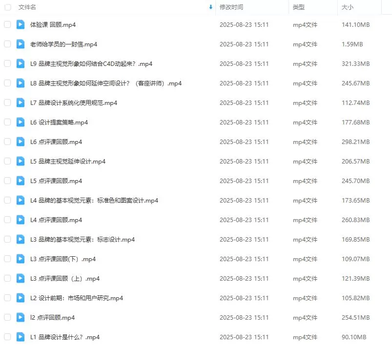 王胤卓品牌视觉设计大师课2